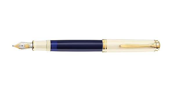 Pelikan Souverän M800 Cream Blue Fountain pen - Vulpen / Fountain